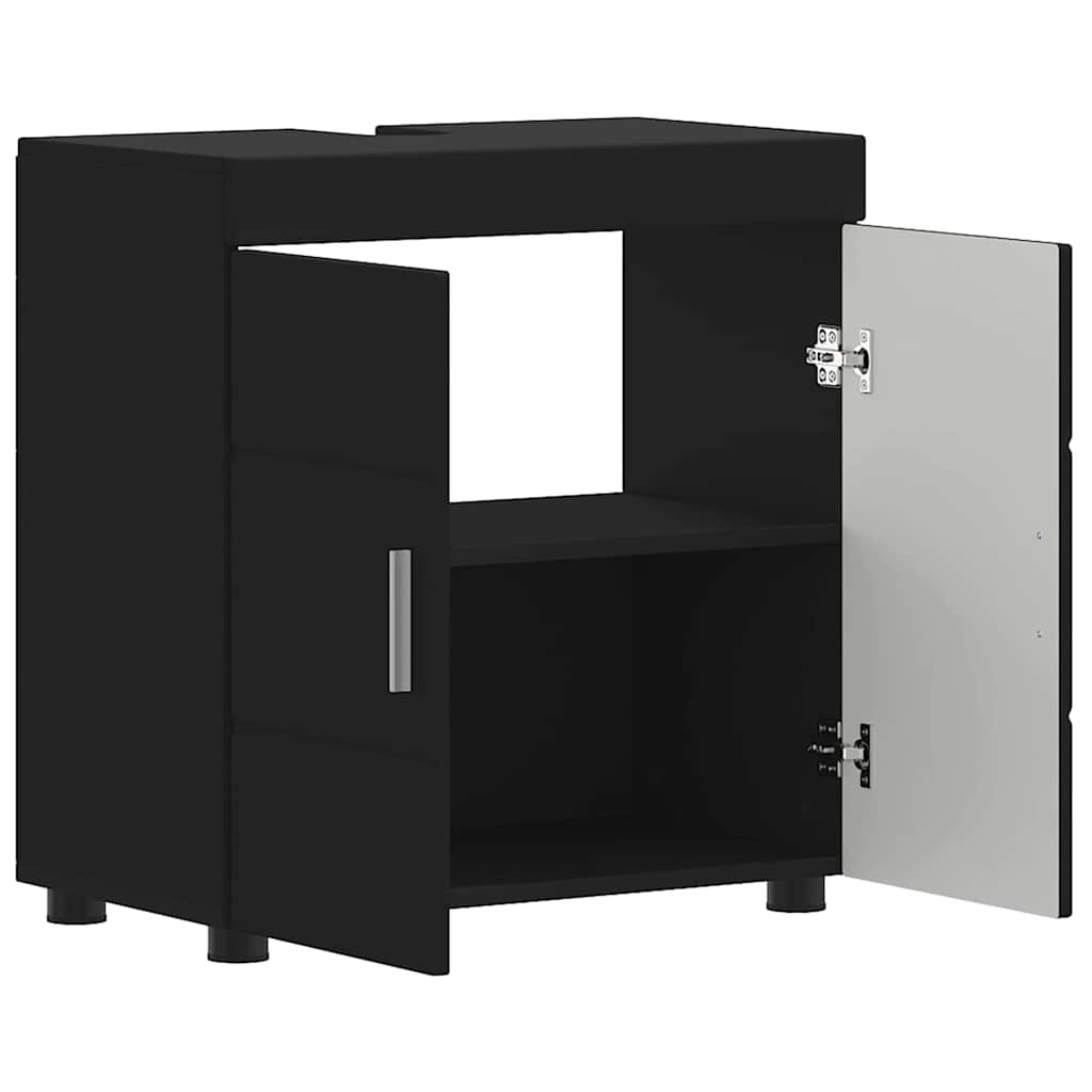 Gabinete para lavatório de banheiro TULUM Preto 60 x 34 x 63 cm