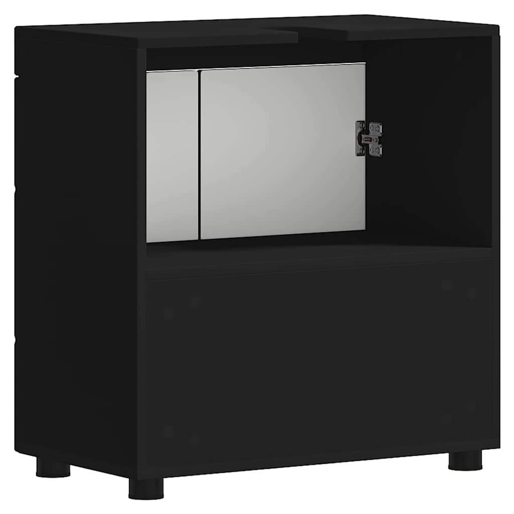 Gabinete para lavatório de banheiro TULUM Preto 60 x 34 x 63 cm