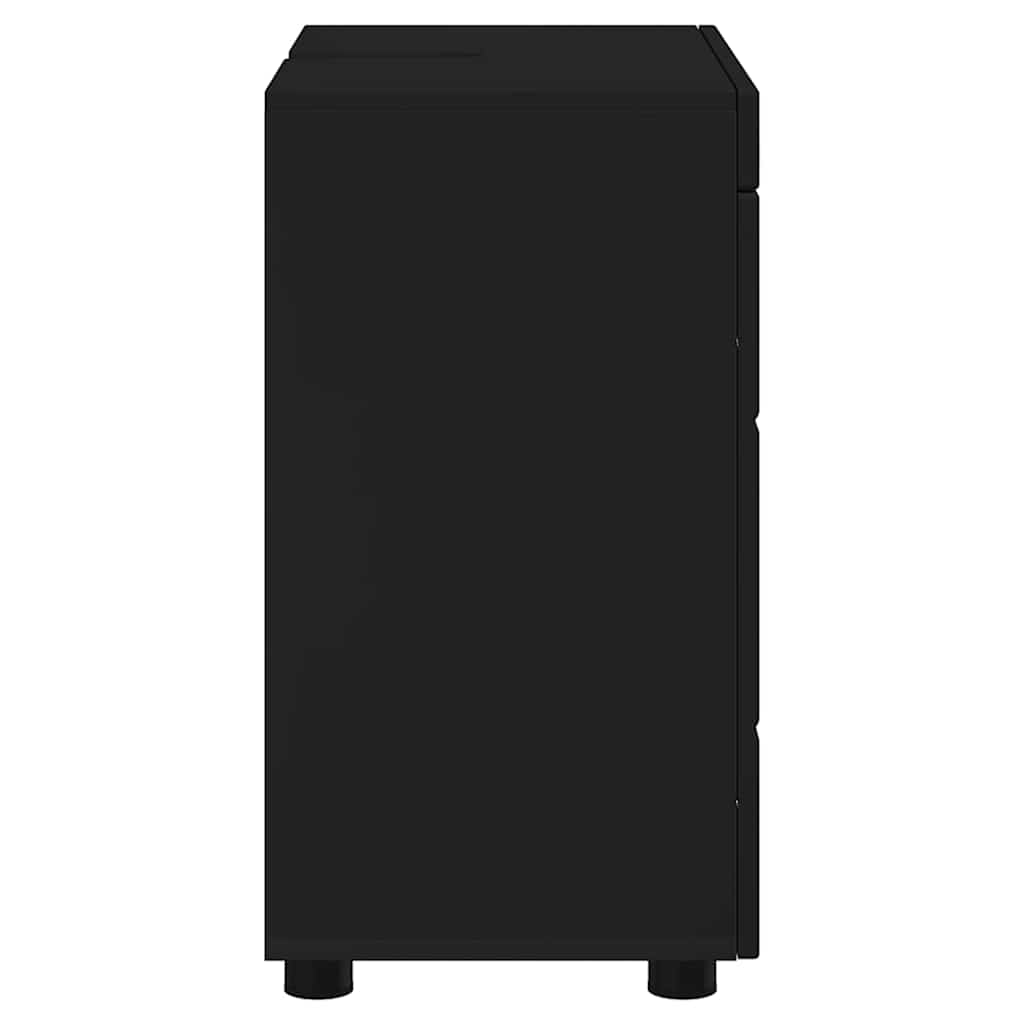 Gabinete para lavatório de banheiro TULUM Preto 60 x 34 x 63 cm