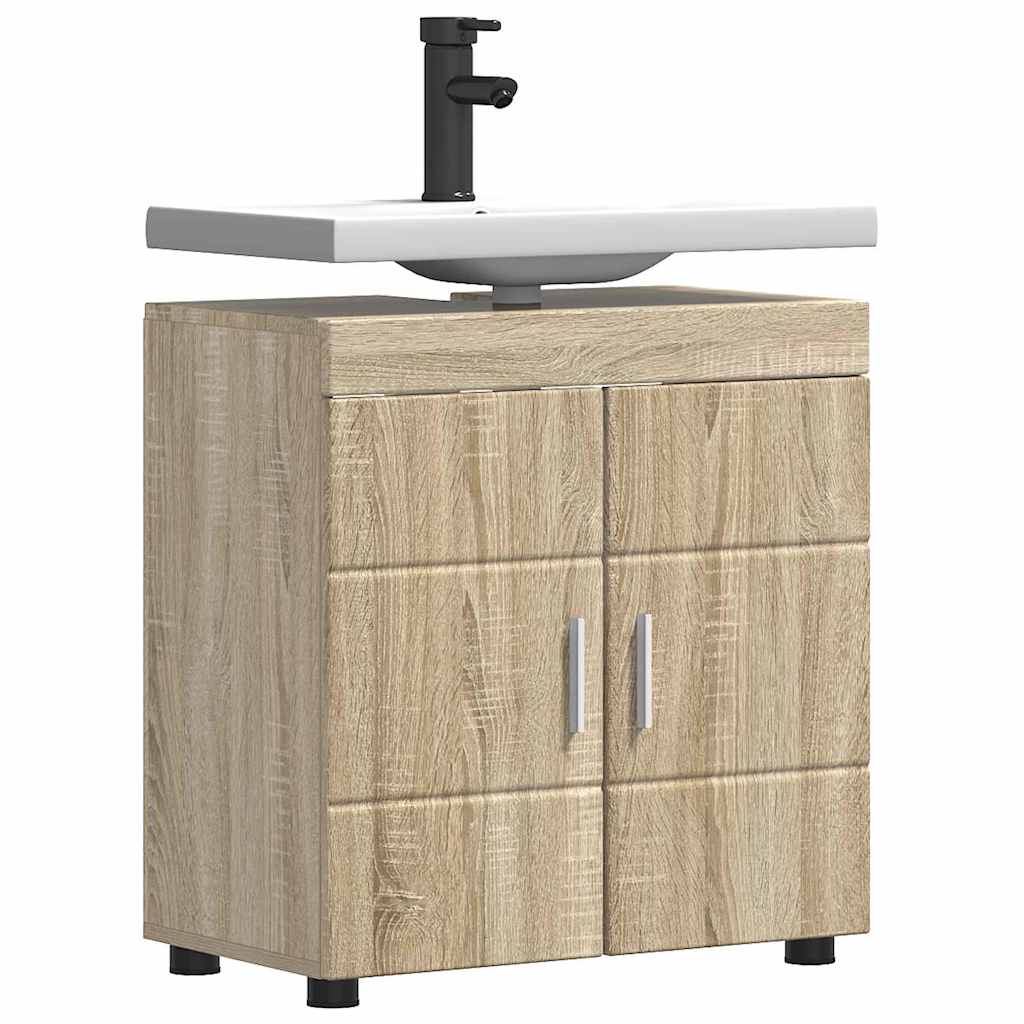 Gabinete para lavatório de banheiro TULUM Carvalho sonoma