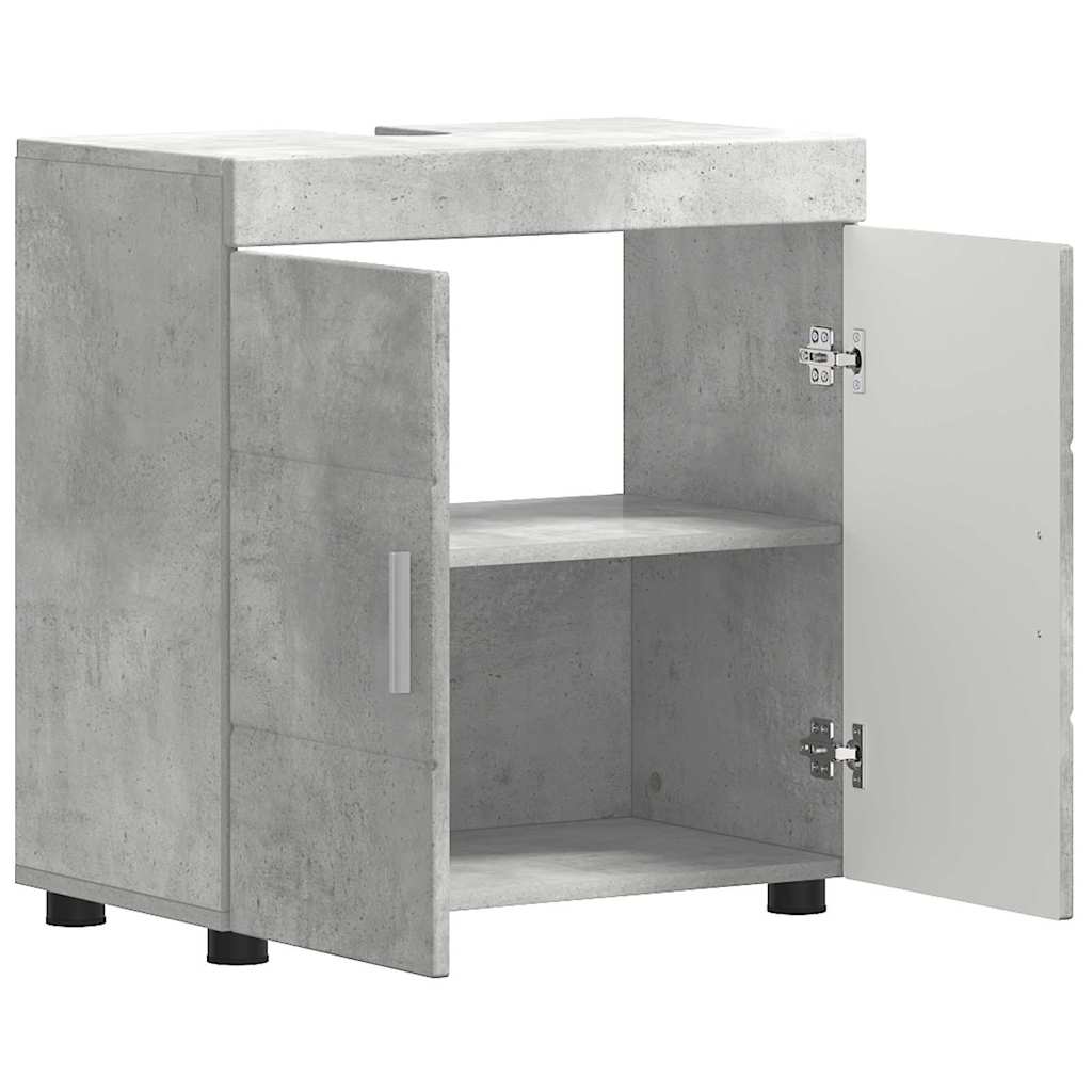 Gabinete para lavatório de banheiro TULUM Cinzento cimento