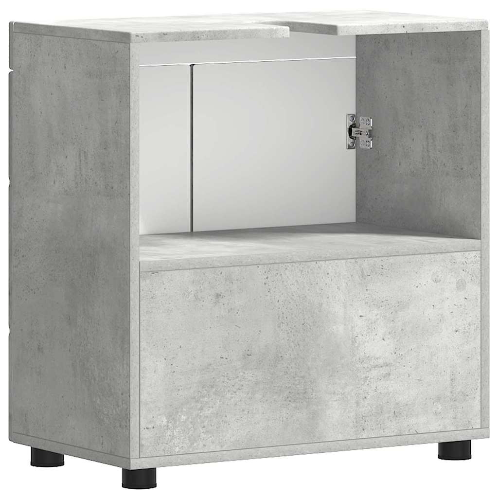 Gabinete para lavatório de banheiro TULUM Cinzento cimento