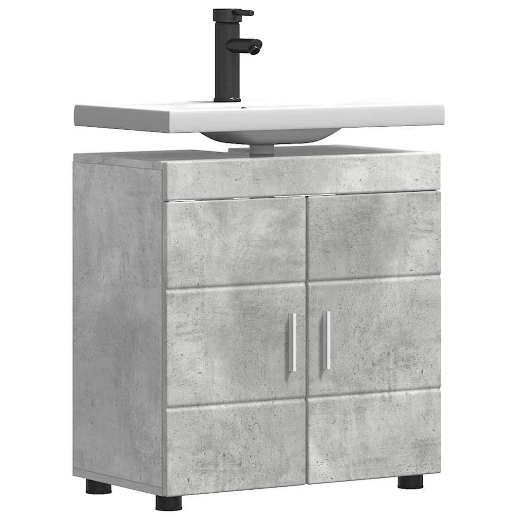 Gabinete para lavatório de banheiro TULUM Cinzento cimento