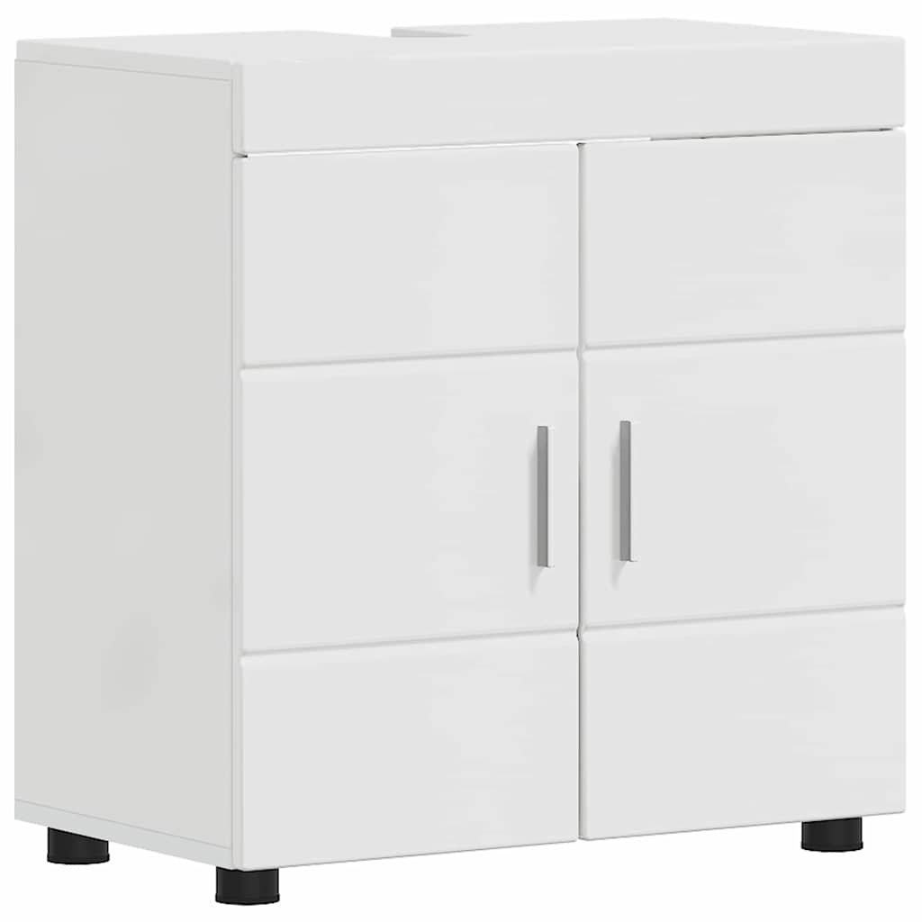 Gabinete para lavatório de banheiro TULUM Branco brilhante