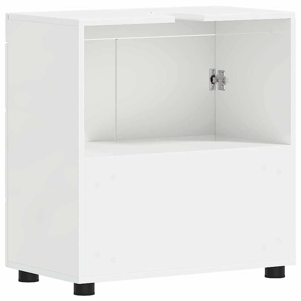 Gabinete para lavatório de banheiro TULUM Branco brilhante