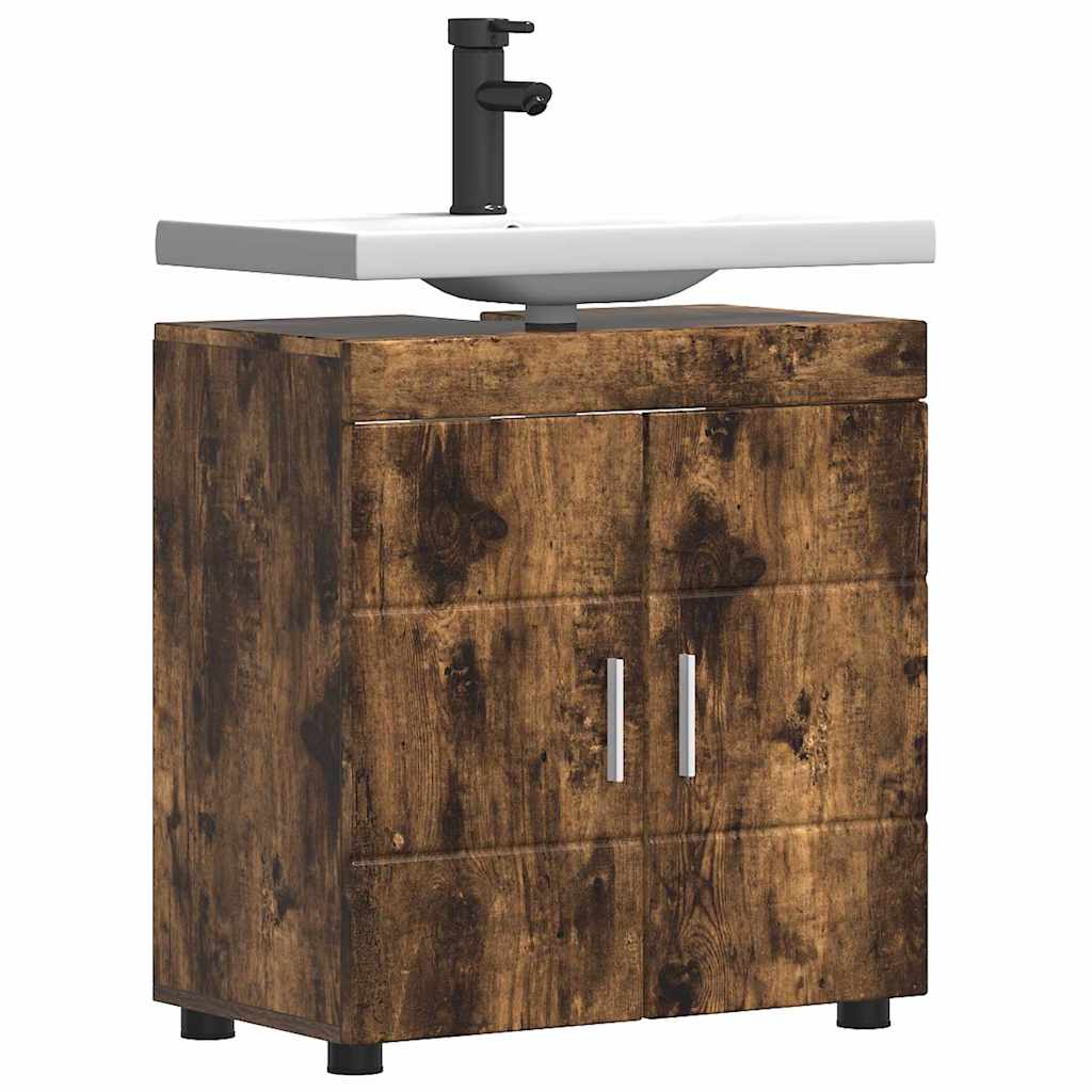 Gabinete para lavatório de banheiro TULUM Carvalho fumado