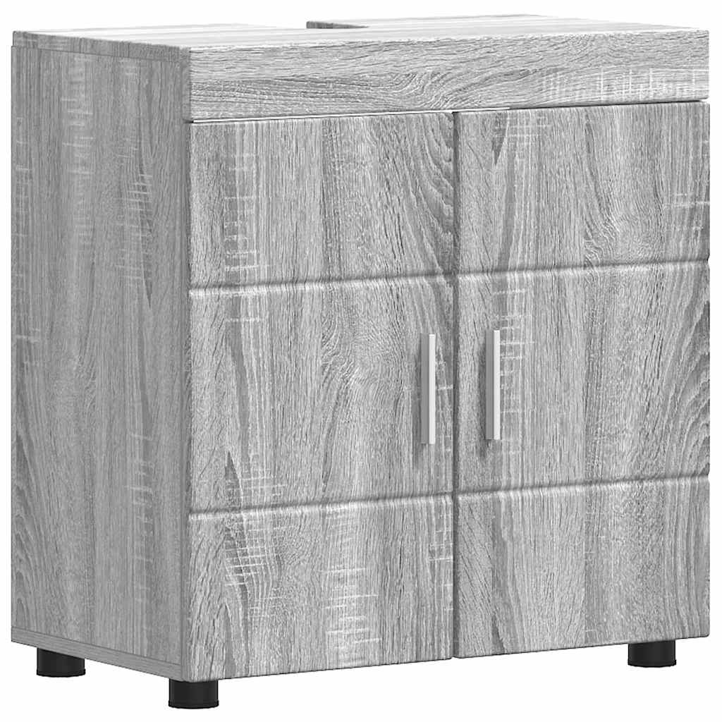 Gabinete para lavatório de banheiro TULUM Sonoma cinzento