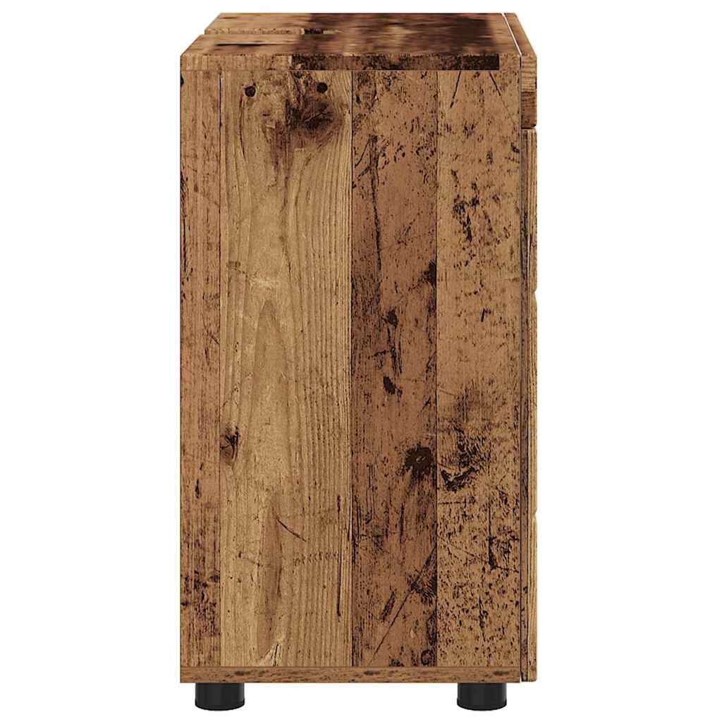 Gabinete para lavatório de banheiro TULUM Madeira antiga