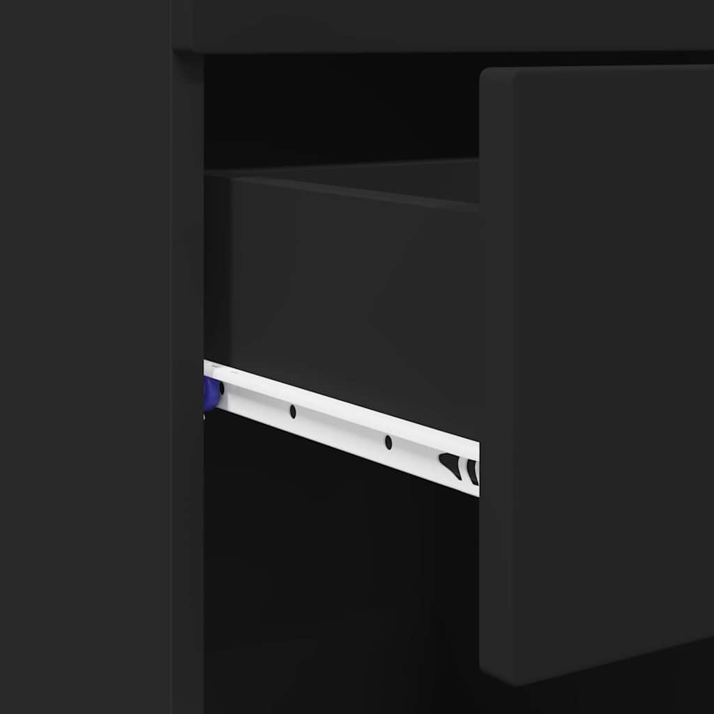 Armário de Banheiro com porta TULUM Preto 37 x 31.5 x 82 cm