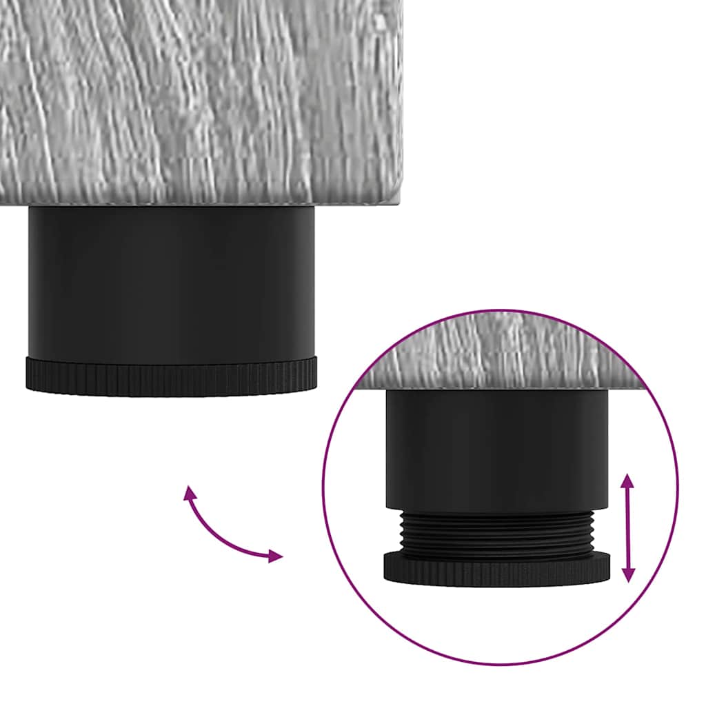 Armário de Banheiro TULUM Sonoma cinzento 37 x 31.5 x 82 cm