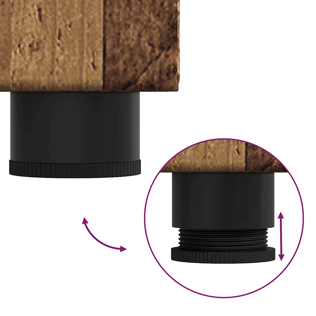 Armário de Banheiro TULUM Madeira antiga 37 x 31.5 x 82 cm