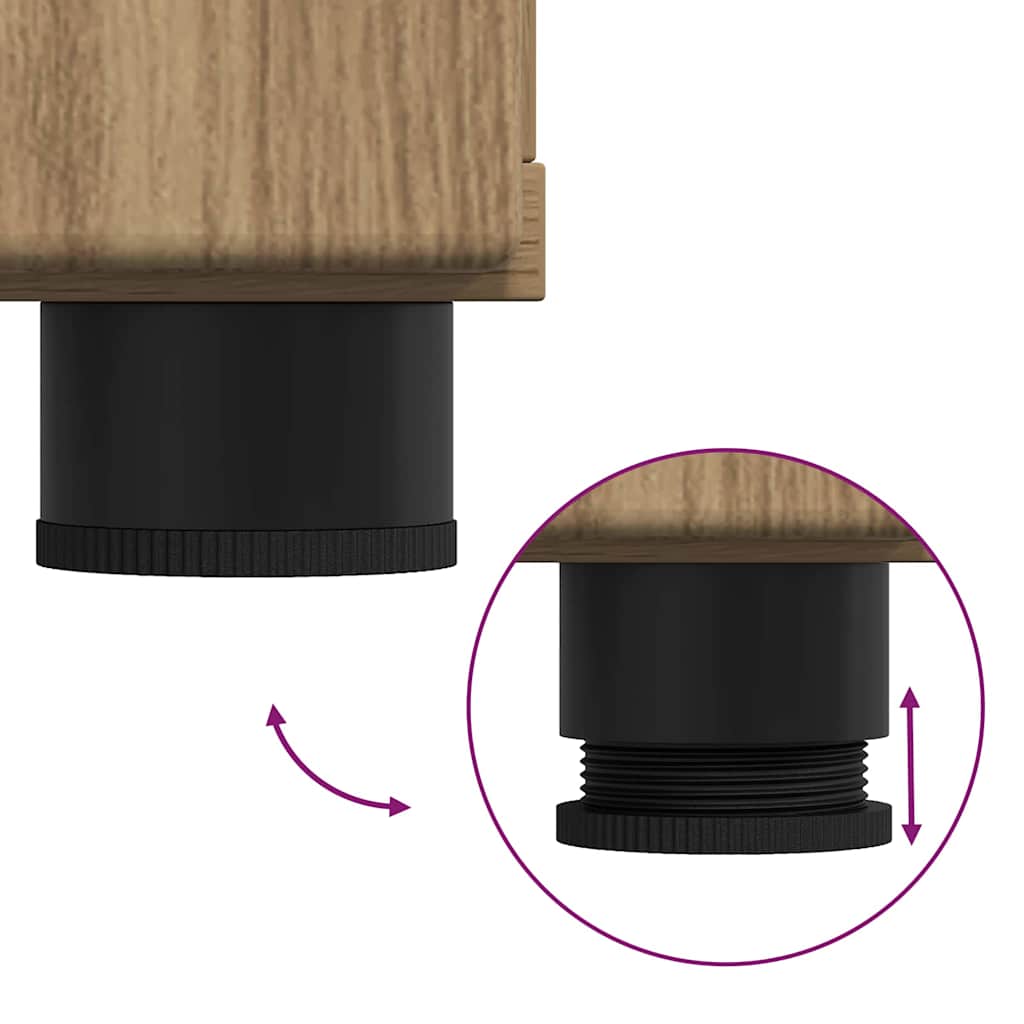 Armário de Banheiro TULUM carvalho artisiano 37 x 31.5 x 82 cm