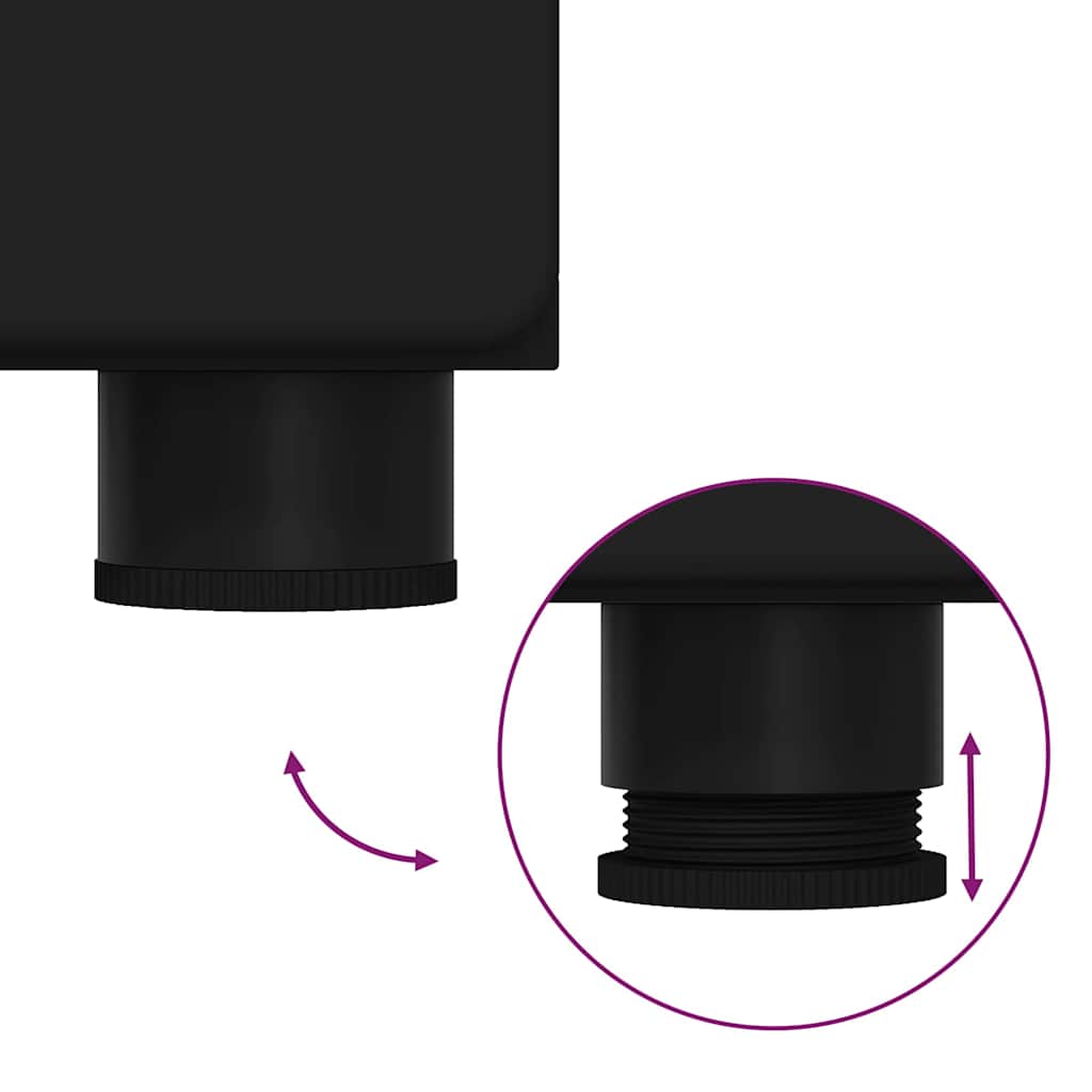 Armário de Banheiro com porta TULUM Preto 37 x 31.5 x 203 cm