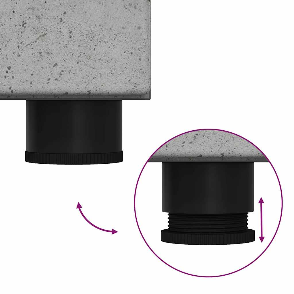 Armário de Banheiro TULUM Cinzento cimento 37 x 31.5 x 203 cm