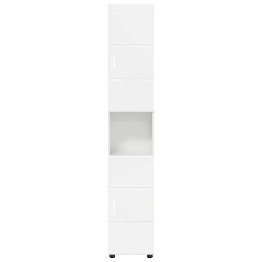 Armário de Banheiro TULUM Branco brilhante 37 x 31.5 x 203 cm