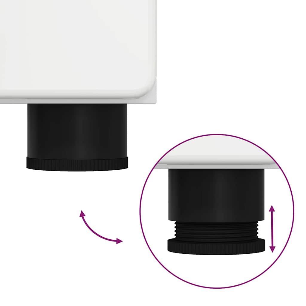 Armário de Banheiro TULUM Branco brilhante 37 x 31.5 x 203 cm