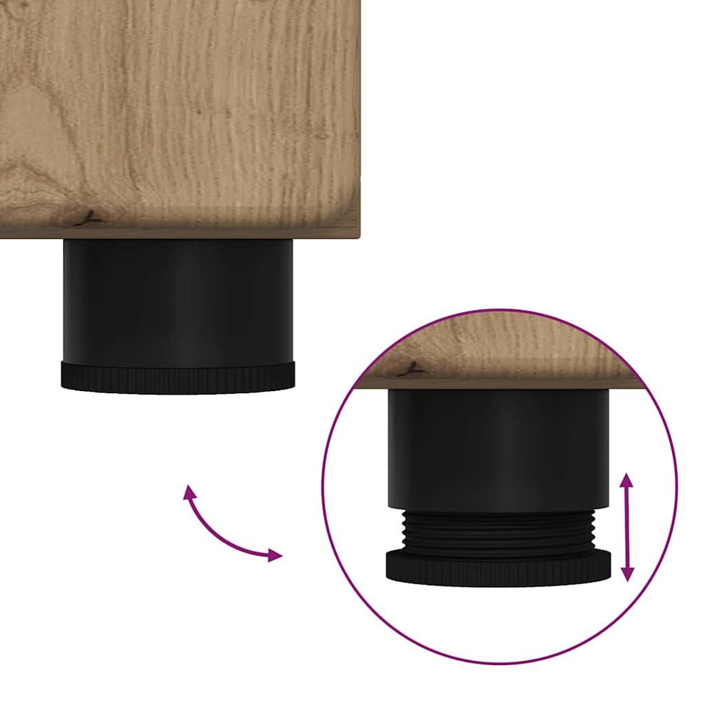 Armário de Banheiro TULUM carvalho artisiano 37 x 31.5 x 203 cm