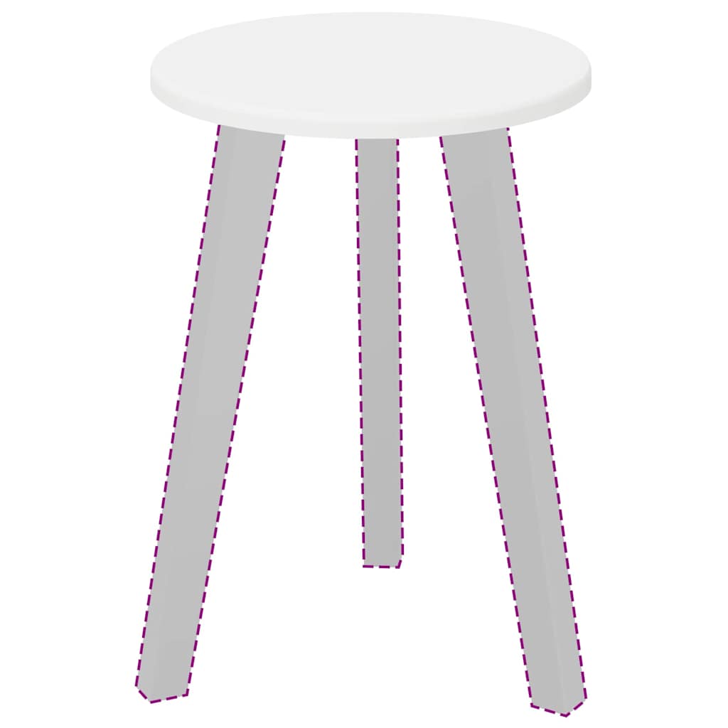 Tampo de Mesa Branco 30 x 30 x 1.5 cm Madeira processada