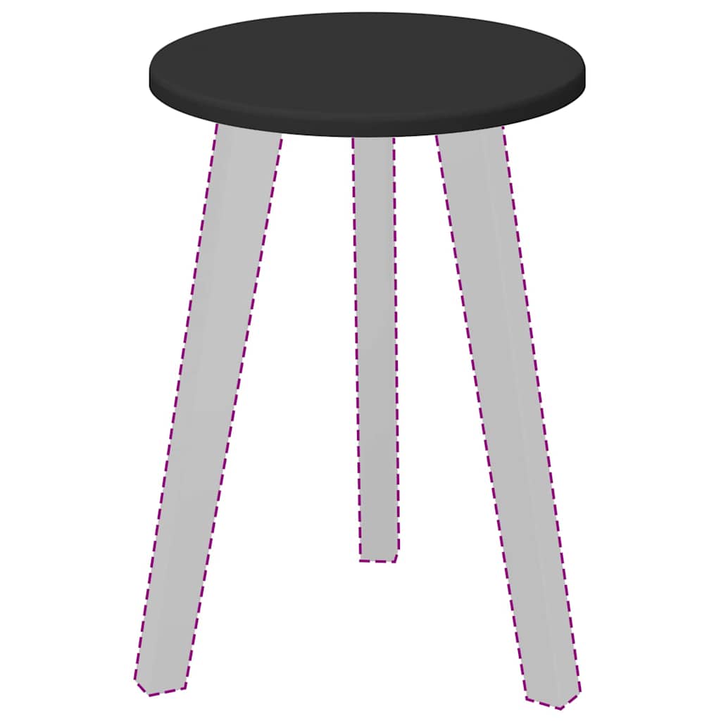 Tampo de Mesa Preto 30 x 30 x 1.5 cm Madeira processada