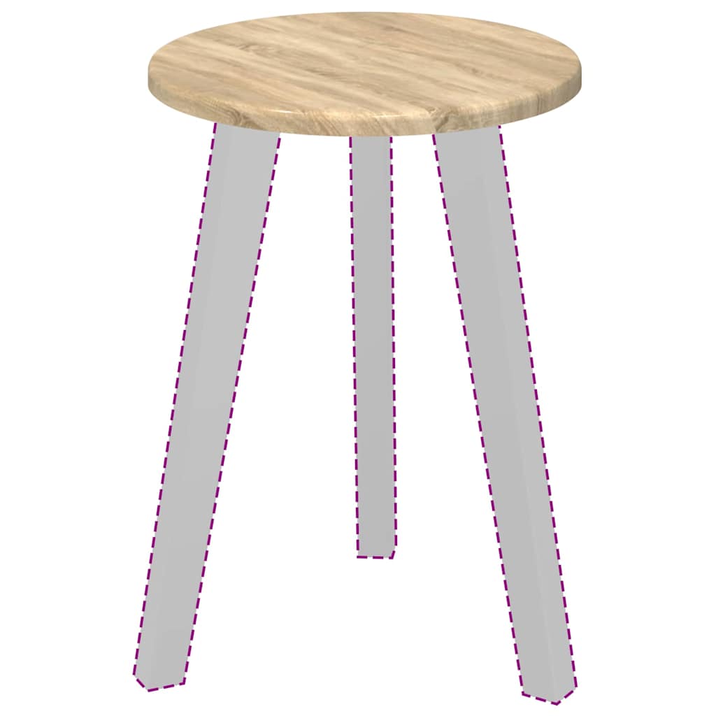 Tampo de Mesa Carvalho sonoma 30 x 30 x 1.5 cm