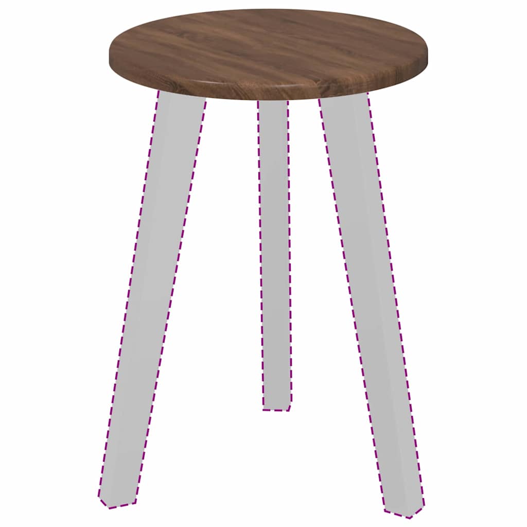 Tampo de Mesa Carvalho castanho 30 x 30 x 1.5 cm