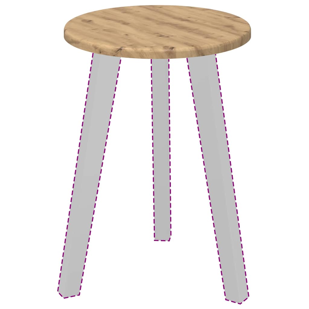 Tampo de Mesa carvalho artisiano 30 x 30 x 1.5 cm