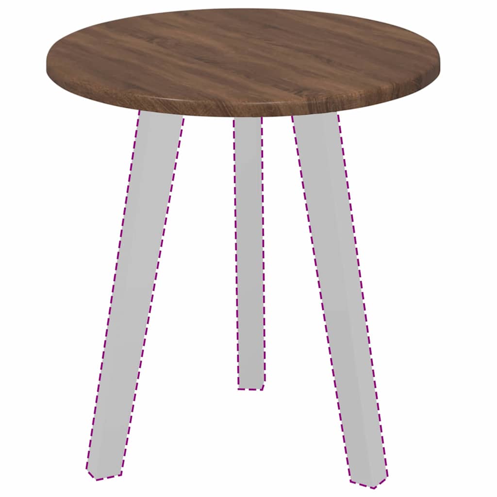 Tampo de Mesa Carvalho castanho 40 x 40 x 1.5 cm