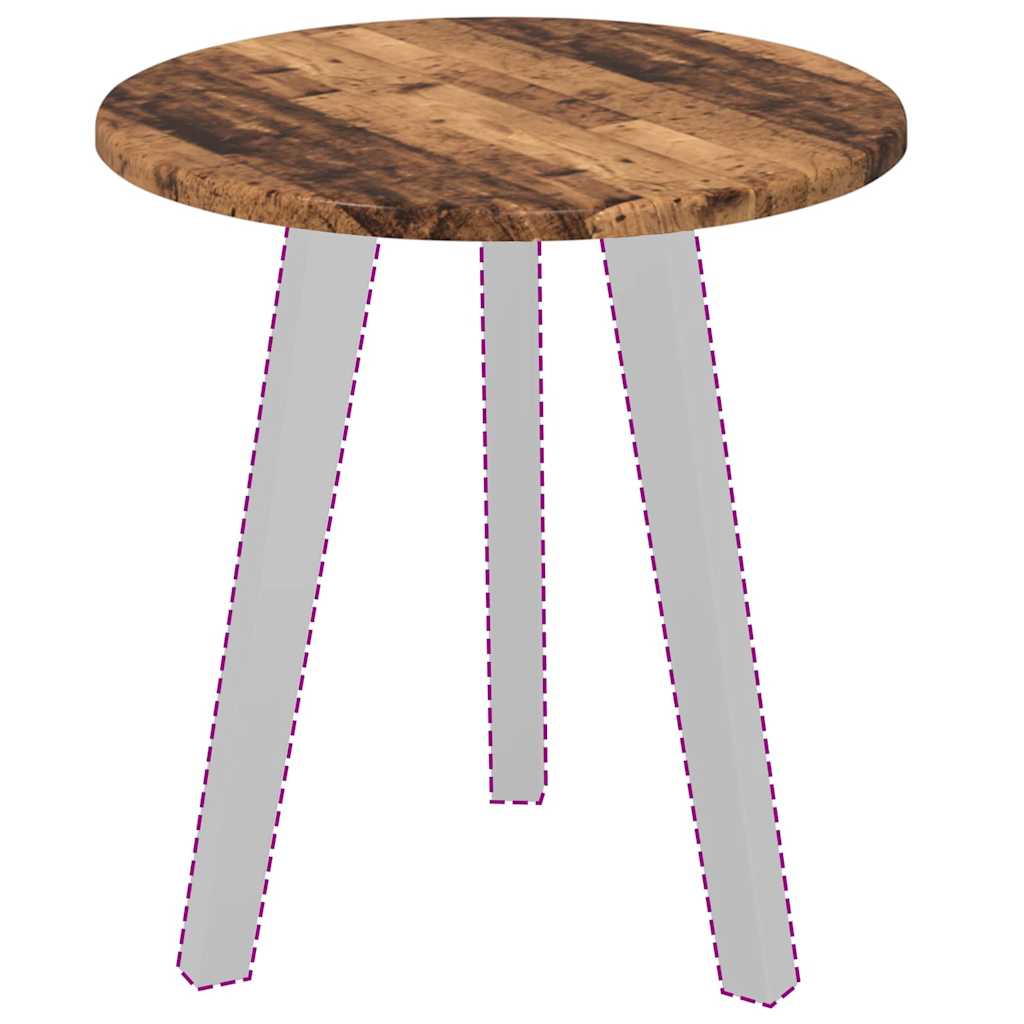 Tampo de Mesa Madeira antiga 40 x 40 x 1.5 cm