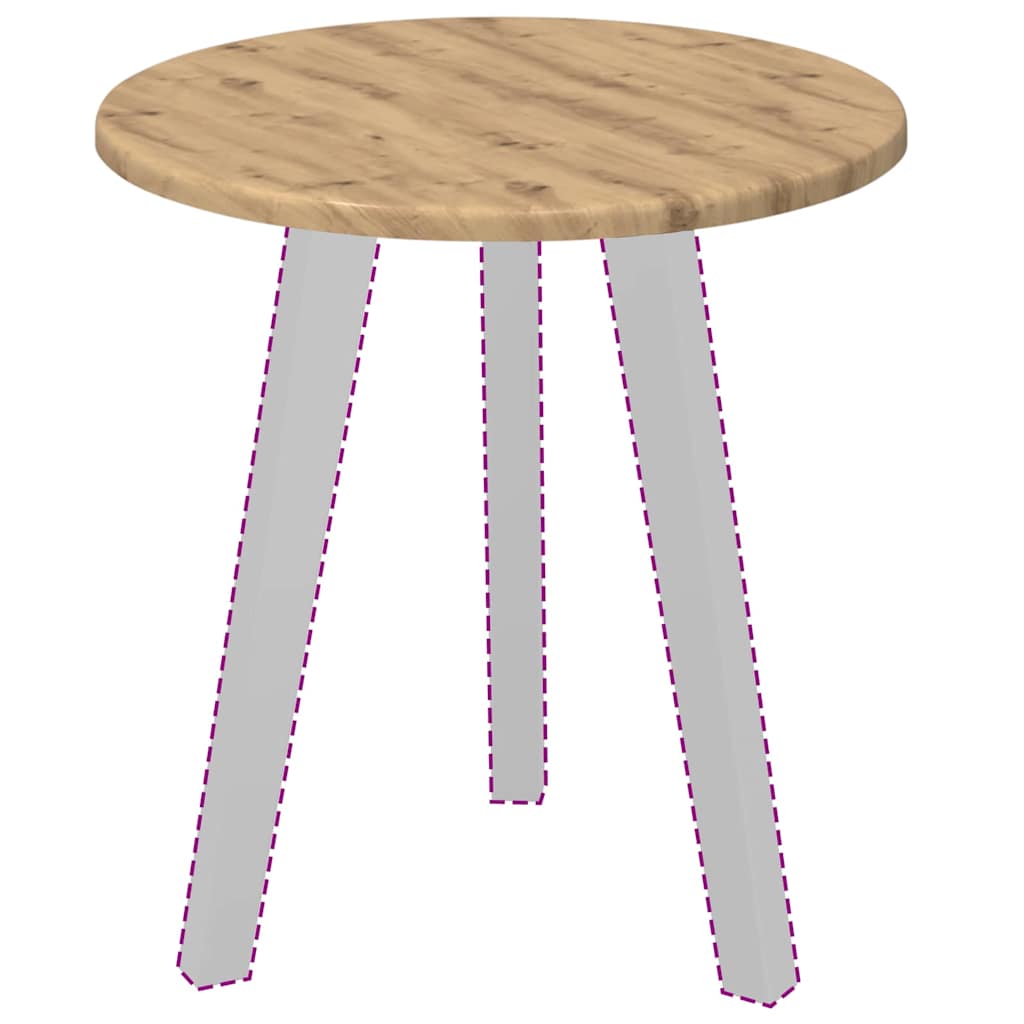 Tampo de Mesa carvalho artisiano 40 x 40 x 1.5 cm