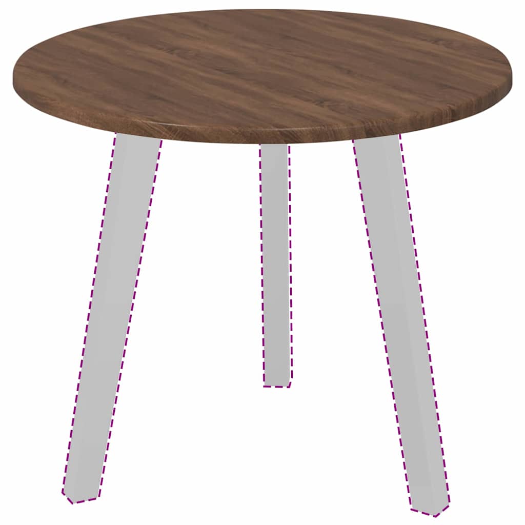 Tampo de Mesa Carvalho castanho 50 x 50 x 1.5 cm