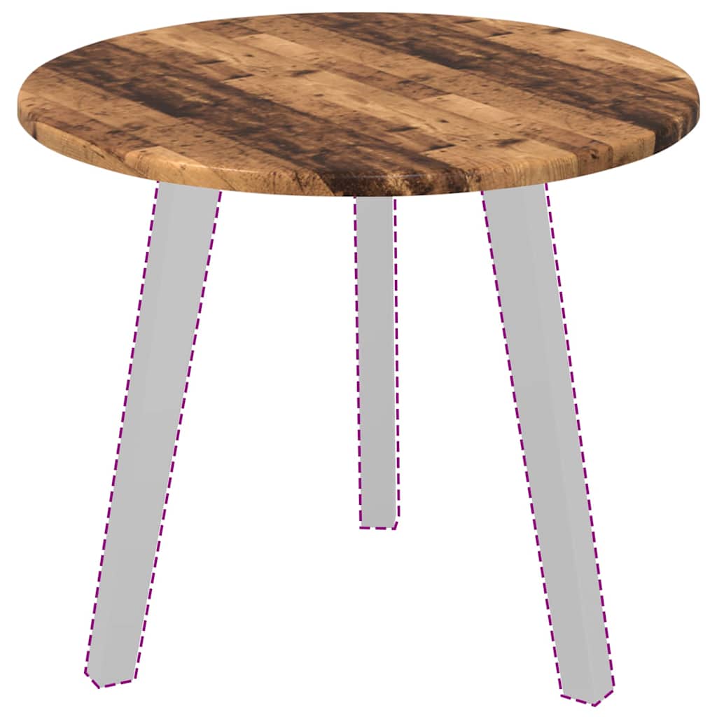 Tampo de Mesa Madeira antiga 50 x 50 x 1.5 cm