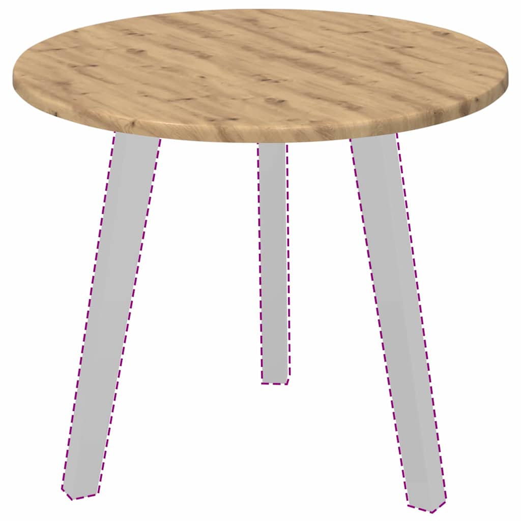 Tampo de Mesa carvalho artisiano 50 x 50 x 1.5 cm