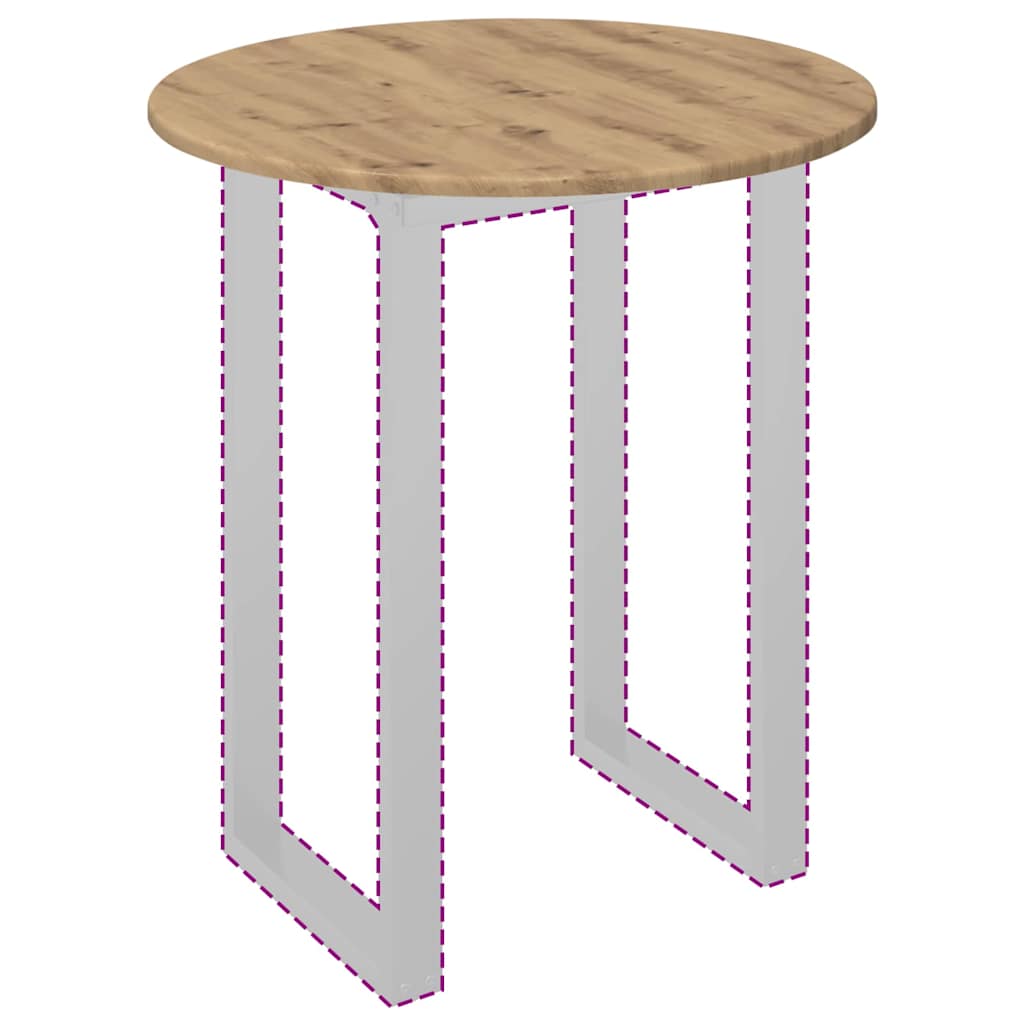 Tampo de Mesa carvalho artisiano 60 x 60 x 1.5 cm