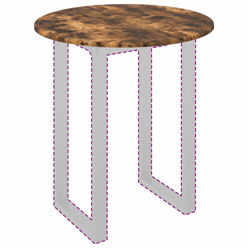 Tampo de Mesa Carvalho fumado 70 x 70 x 1.5 cm