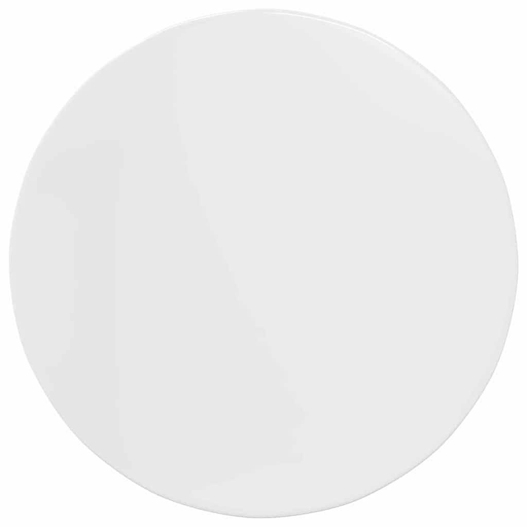 Tampo de Mesa Branco brilhante 80 x 80 x 1.5 cm