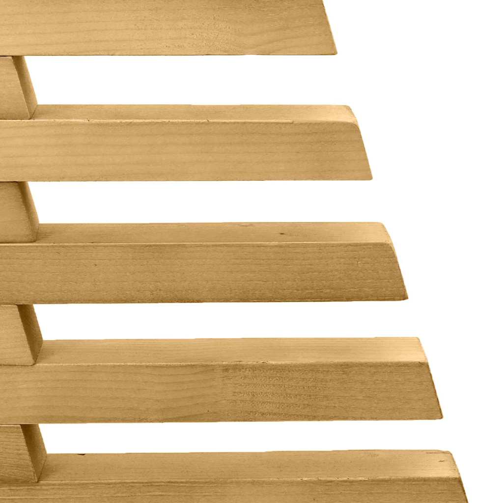 Árvore de Natal de Madeira com suporte Castanho 90 cm