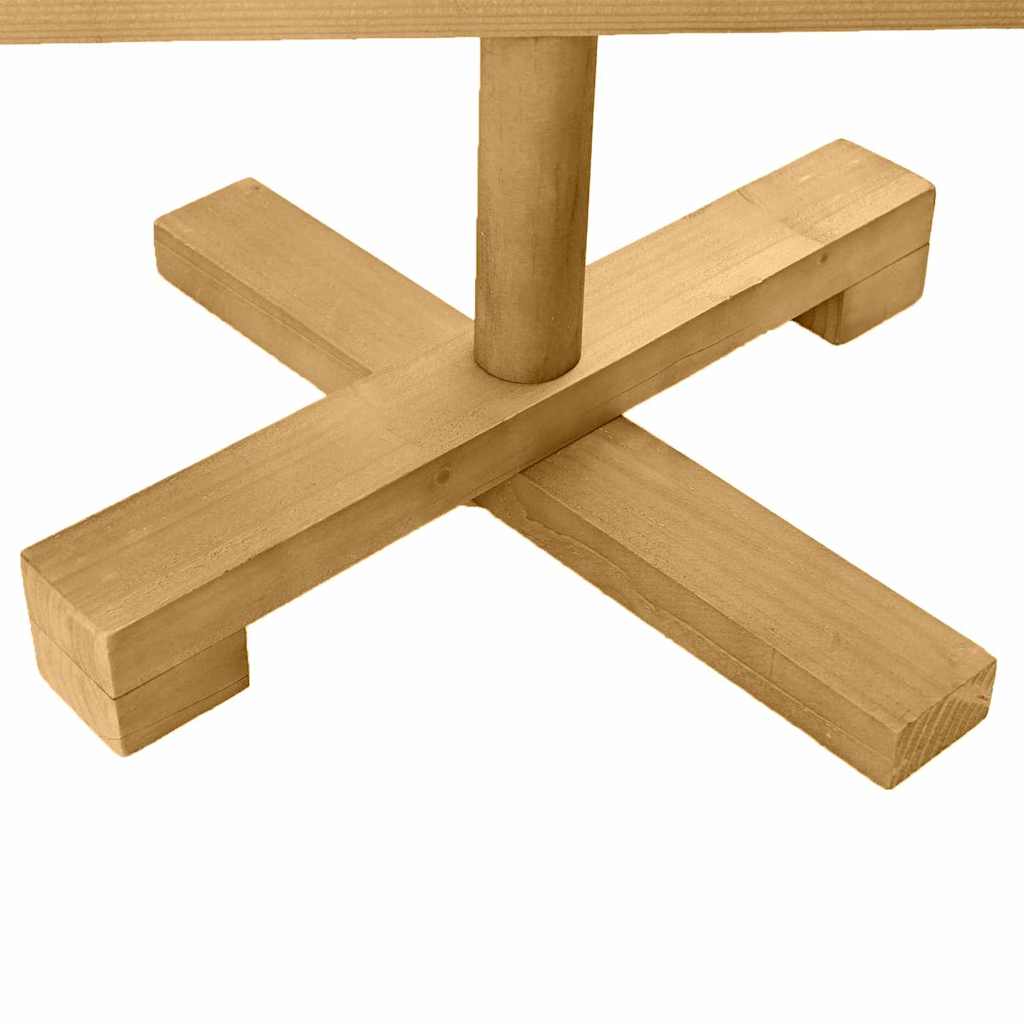 Árvore de Natal de Madeira com suporte Castanho 90 cm