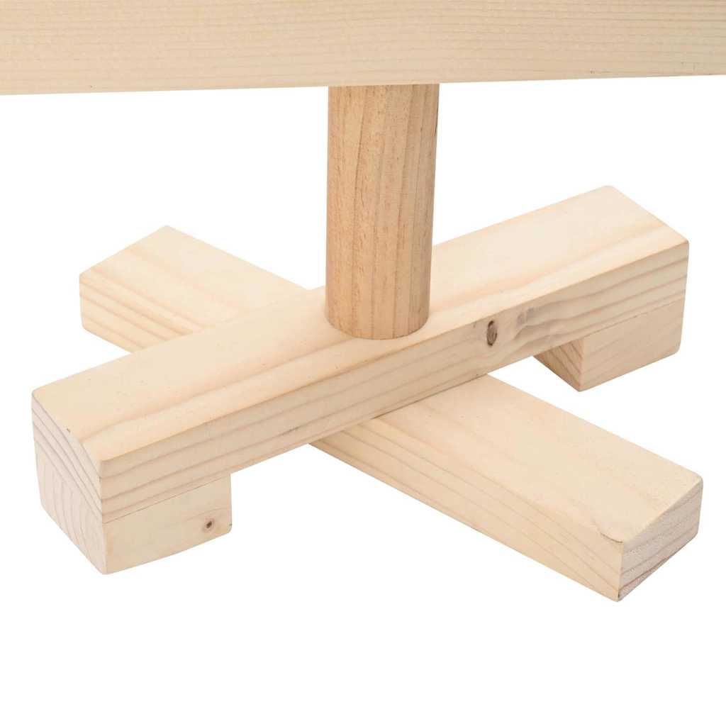 Árvores de Natal Natural 90 cm Madeira de pinho maciça