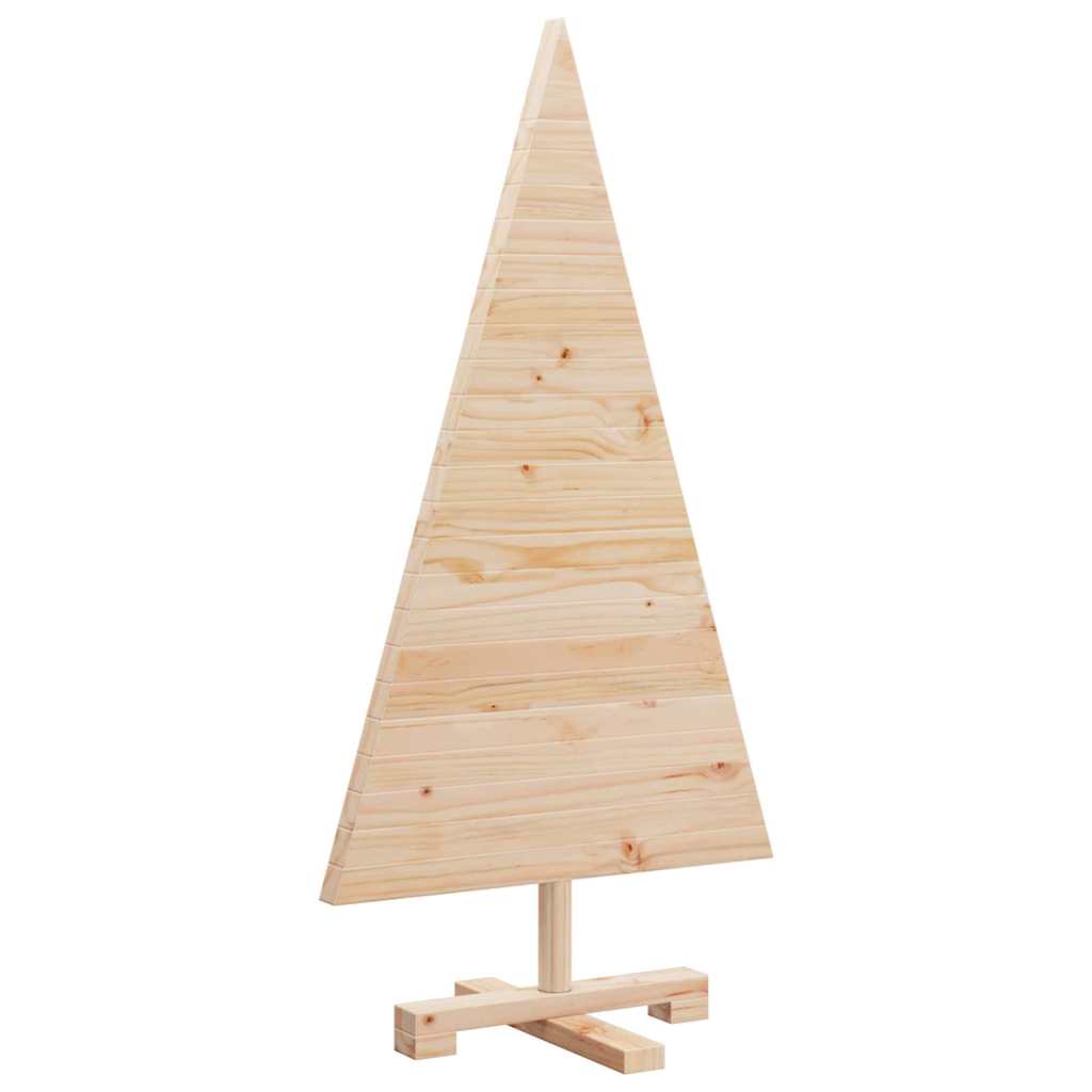 Árvores de Natal Natural 90 cm Madeira de pinho maciça