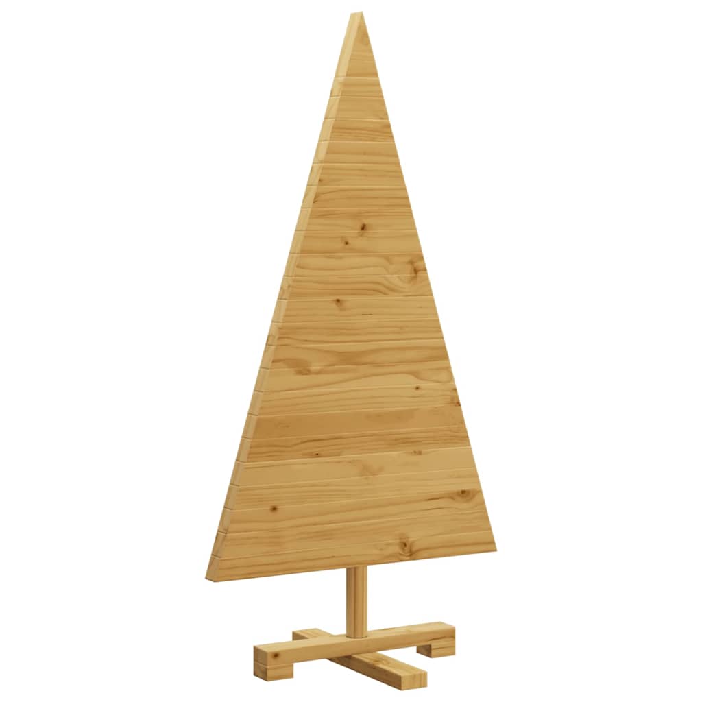 Árvores de Natal Castanho 90 cm Madeira de pinho maciça