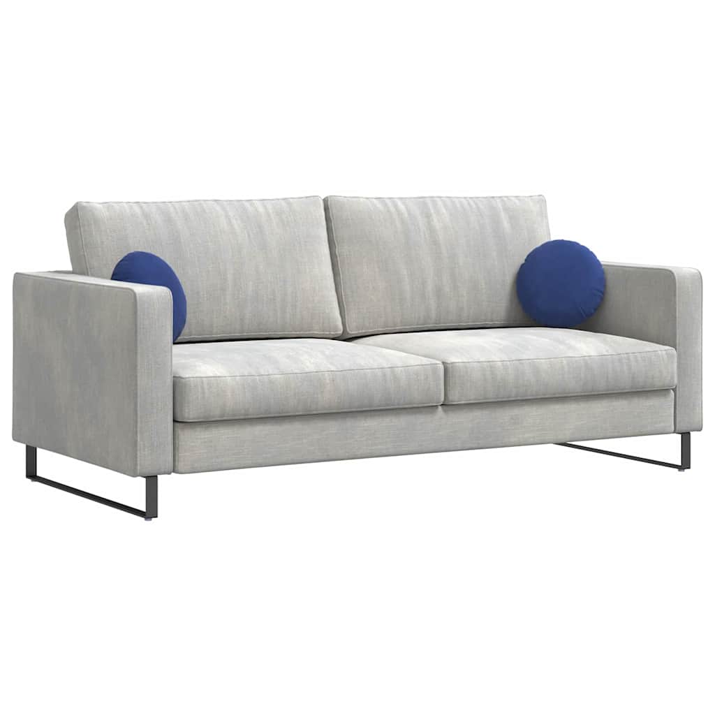 Almofadas de Assento 2 pcs Amarelo Ø80 x 29 cm Veludo