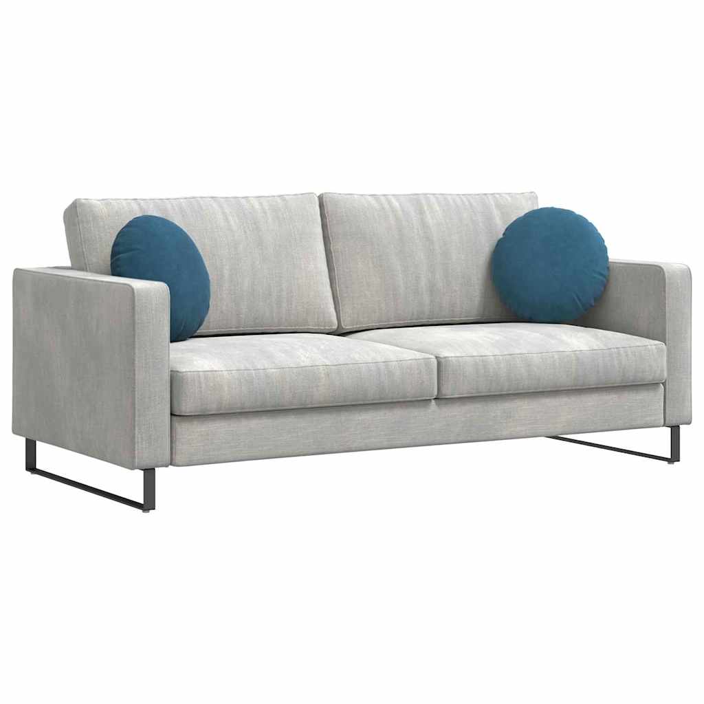 Almofadas de Assento 2 pcs Amarelo Ø80 x 29 cm Veludo