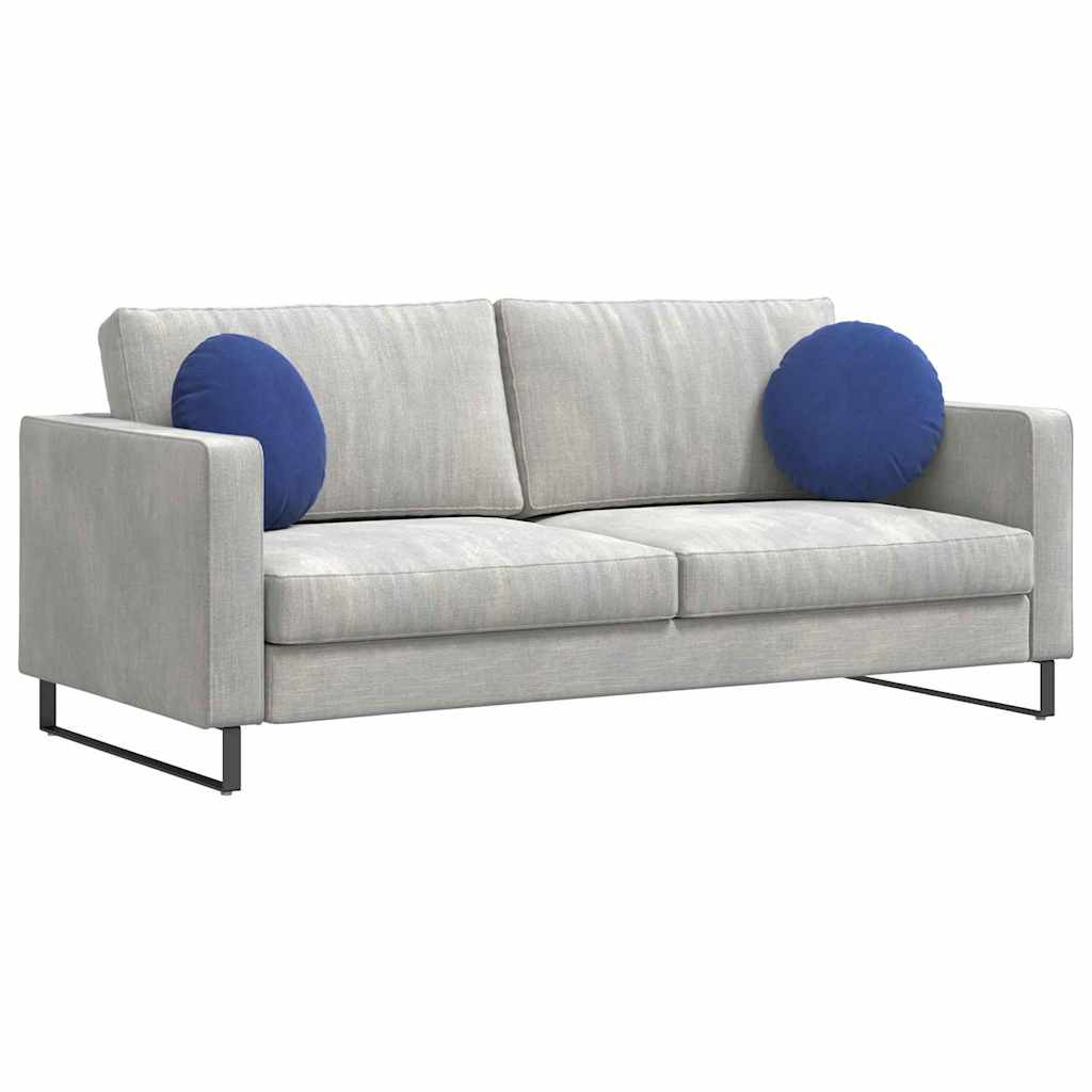 Almofadas de Assento 2 pcs Amarelo Ø80 x 29 cm Veludo