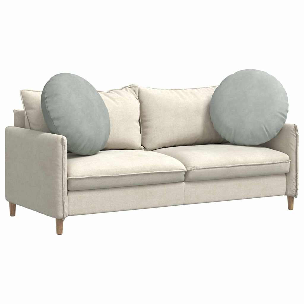 Almofadas de Assento 2 pcs Amarelo Ø80 x 29 cm Veludo