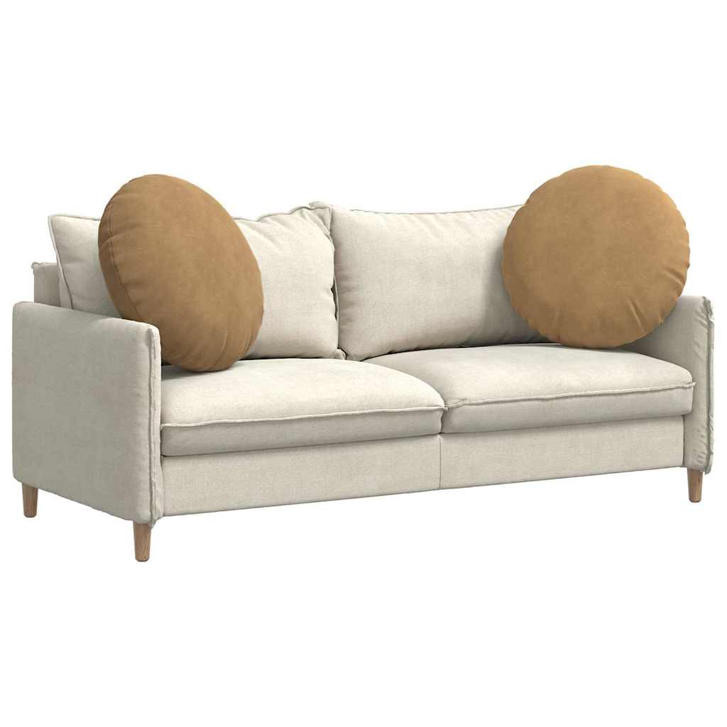 Almofadas de Assento 2 pcs Amarelo Ø80 x 29 cm Veludo