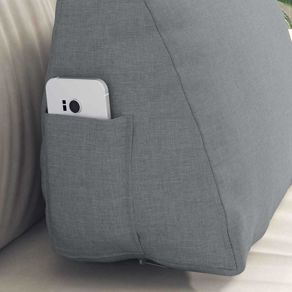 Travesseiro para Costas Amarelo Claro 45 x 20 x 35 cm tecido