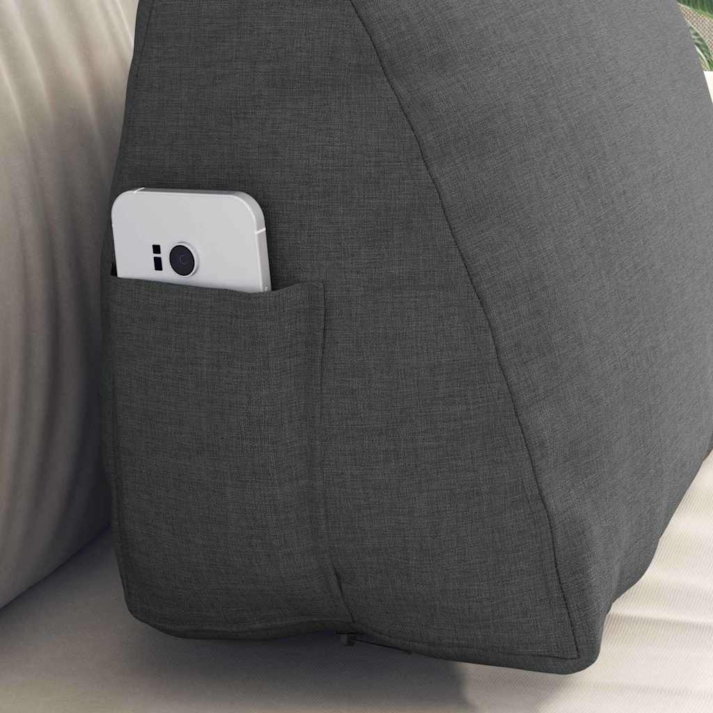 Travesseiro para Costas Amarelo Claro 45 x 20 x 35 cm tecido