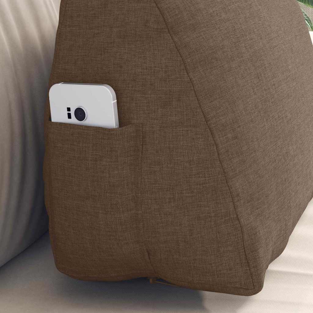 Travesseiro para Costas Amarelo Claro 45 x 20 x 35 cm tecido