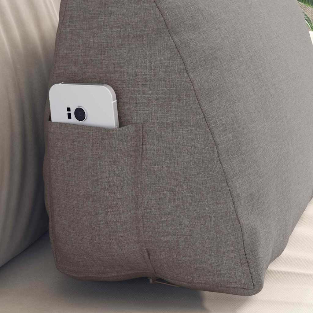 Travesseiro para Costas Amarelo Claro 45 x 20 x 35 cm tecido