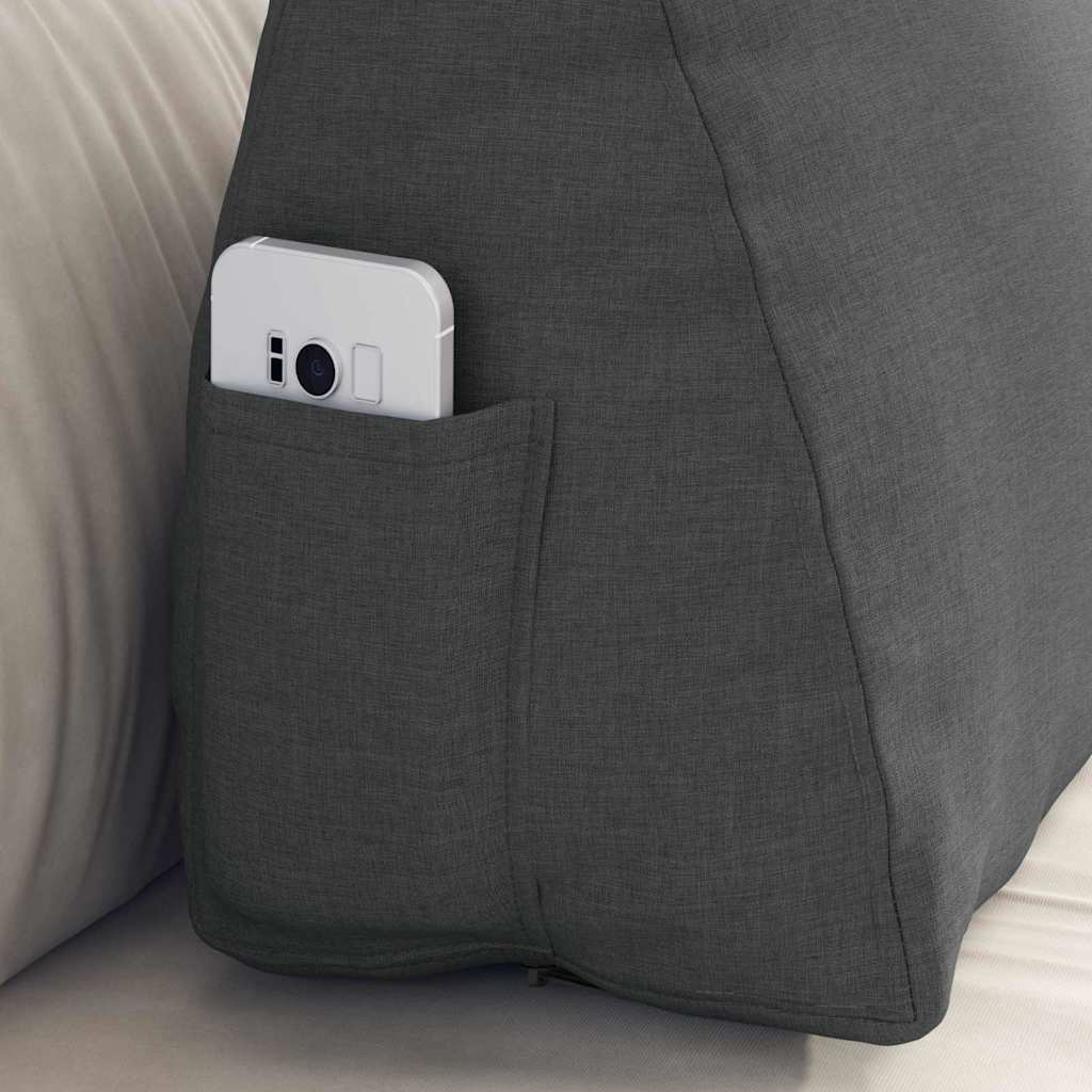 Travesseiro para Costas Amarelo Claro 45 x 20 x 35 cm tecido